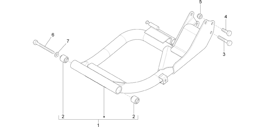 Swinging arm