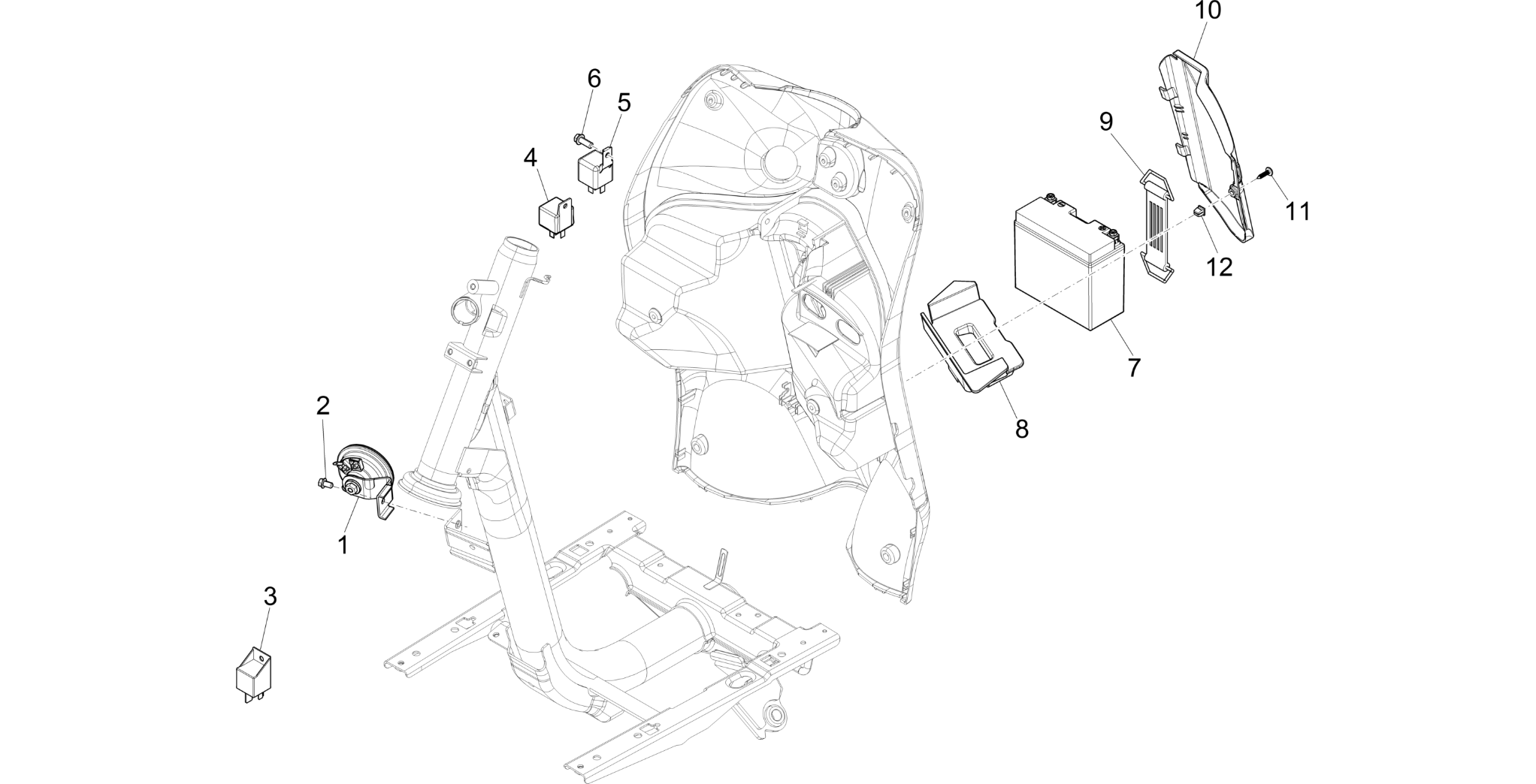 Remote control switches - Battery - Horn