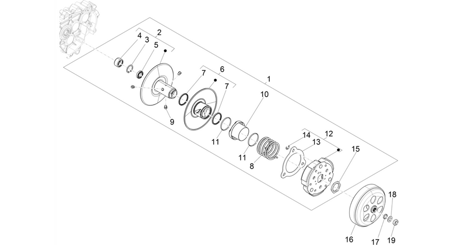 Driven pulley