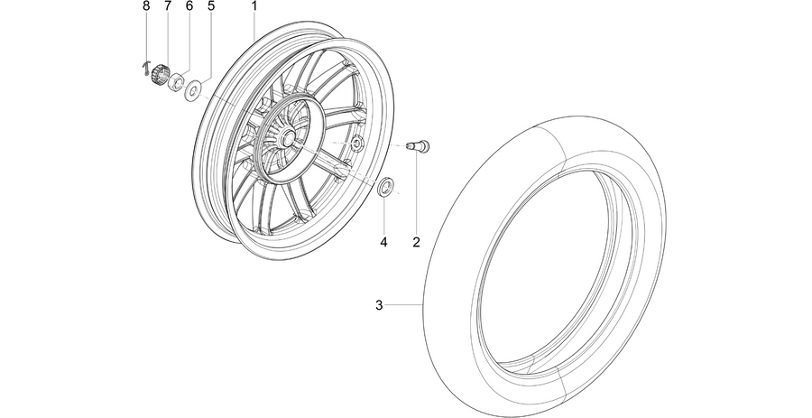 Rear wheel