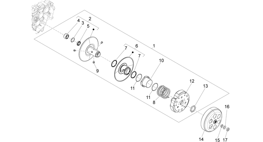 Driven pulley