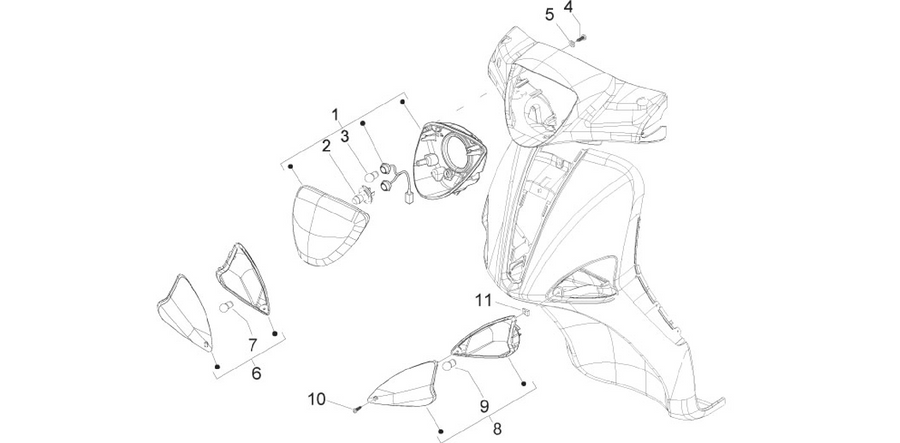 Front headlamps - Turn signal lamps