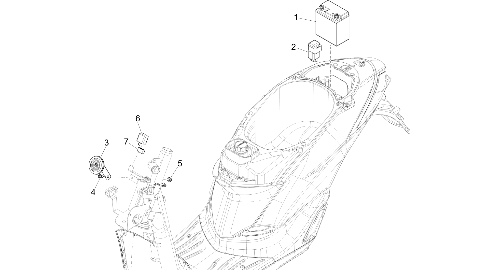 Remote control switches - Battery - Horn