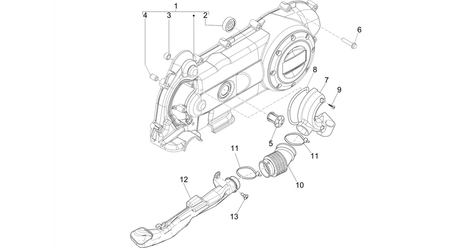 Crankcase cover - Crankcase cooling