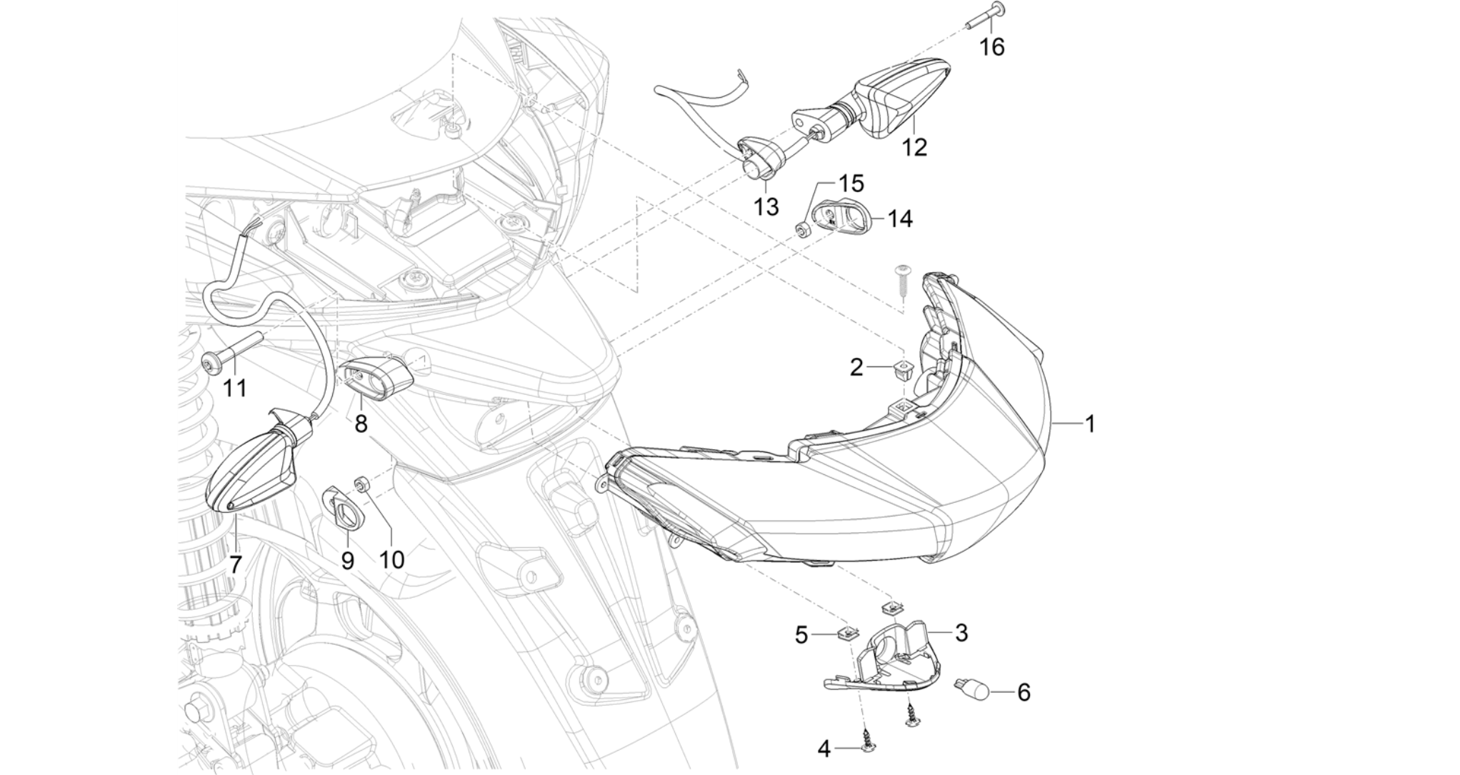 Rear headlamps - Turn signal lamps