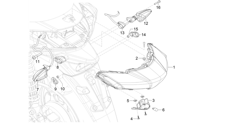 Rear headlamps - Turn signal lamps