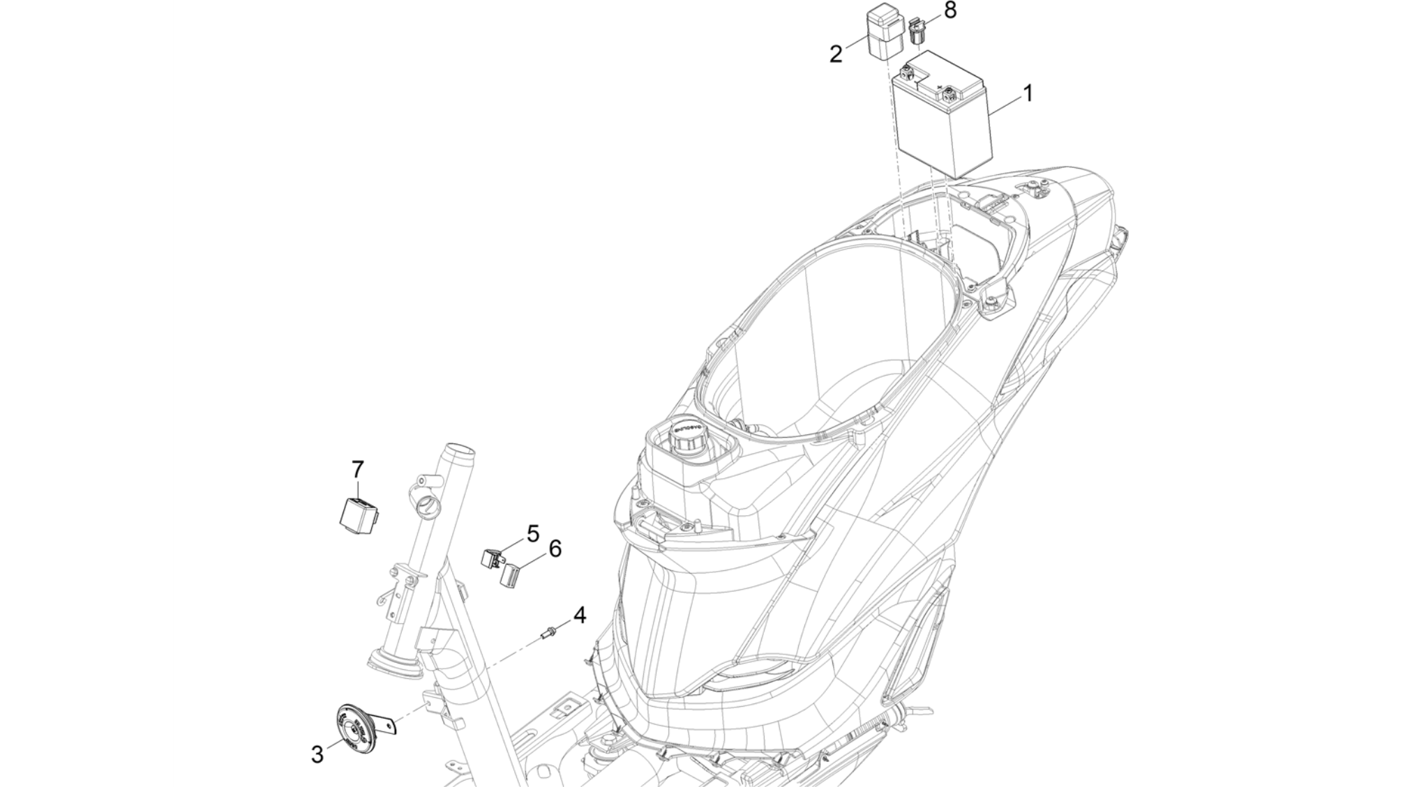Remote control switches - Battery - Horn