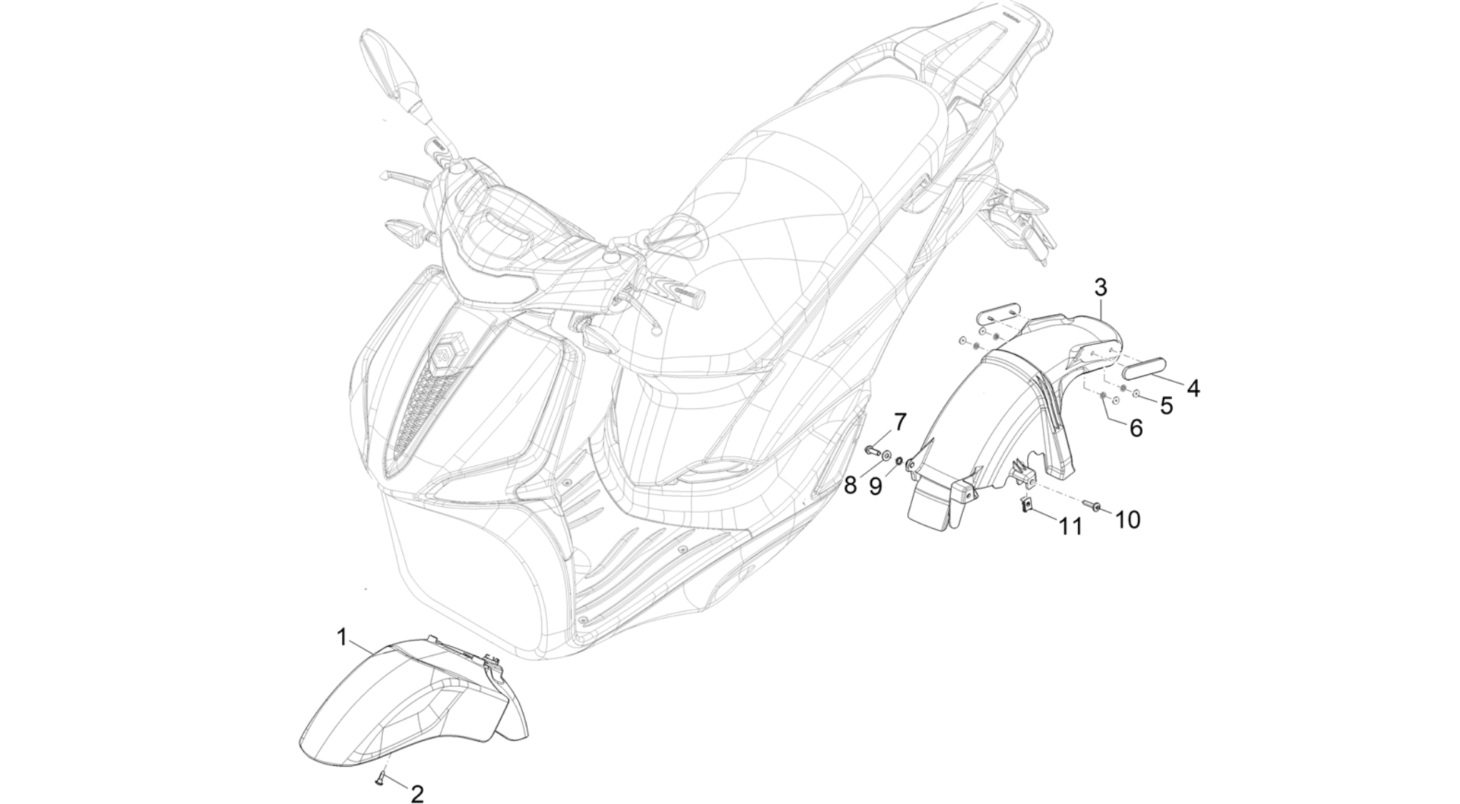 Wheel huosing - Mudguard