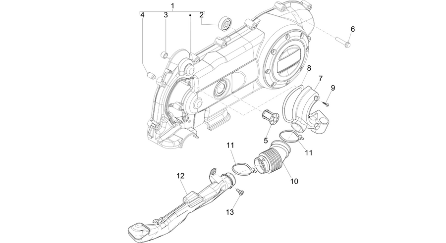 Crankcase cover - Crankcase cooling