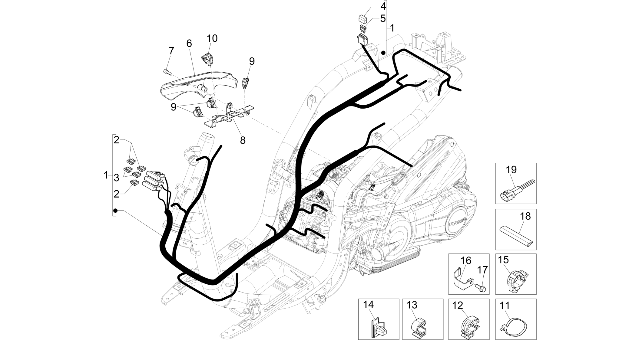 Main cable harness
