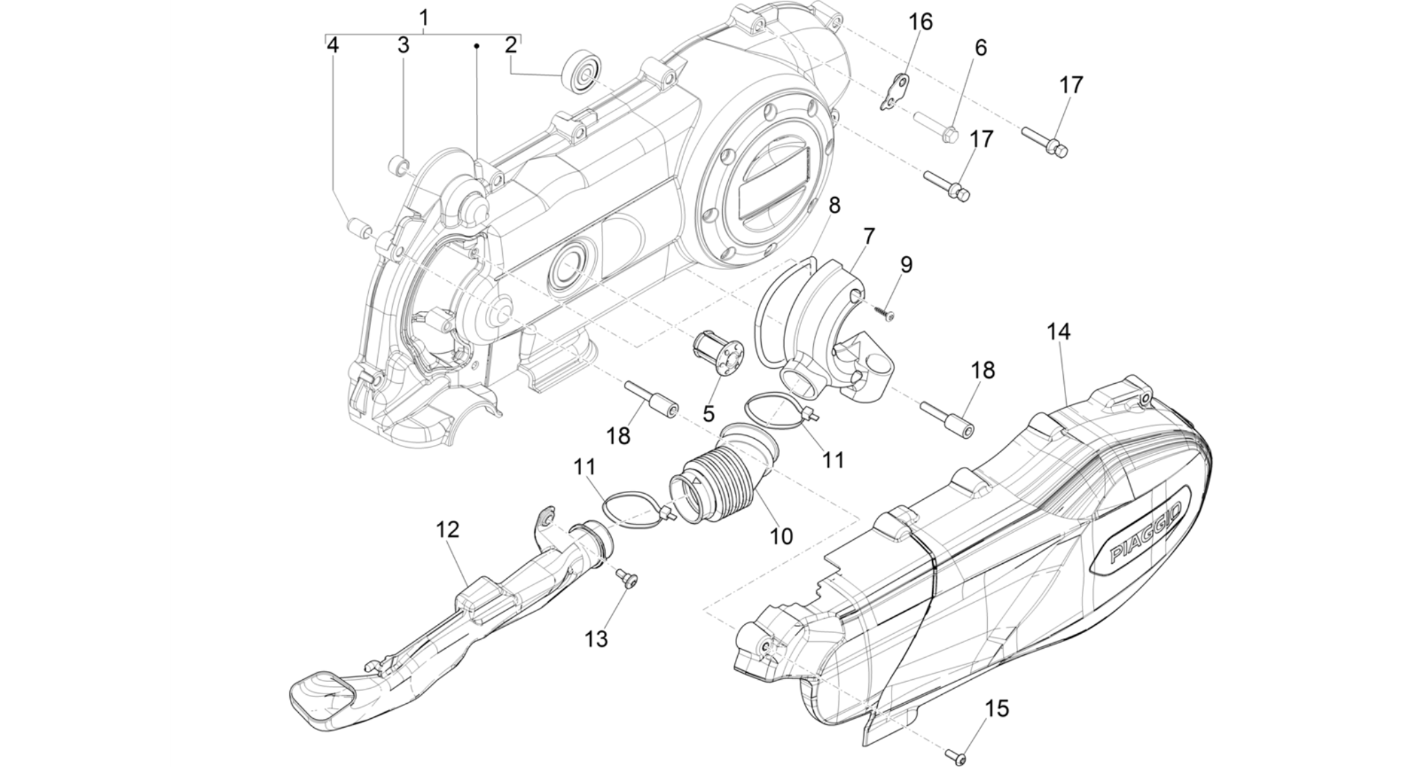 Crankcase cover - Crankcase cooling
