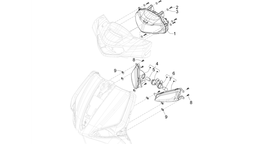 Front headlamps - Turn signal lamps