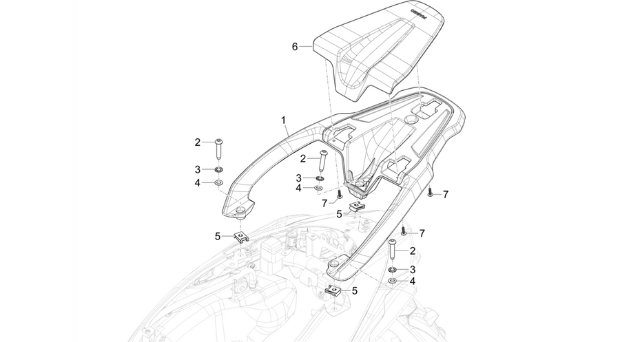 Rear luggage rack