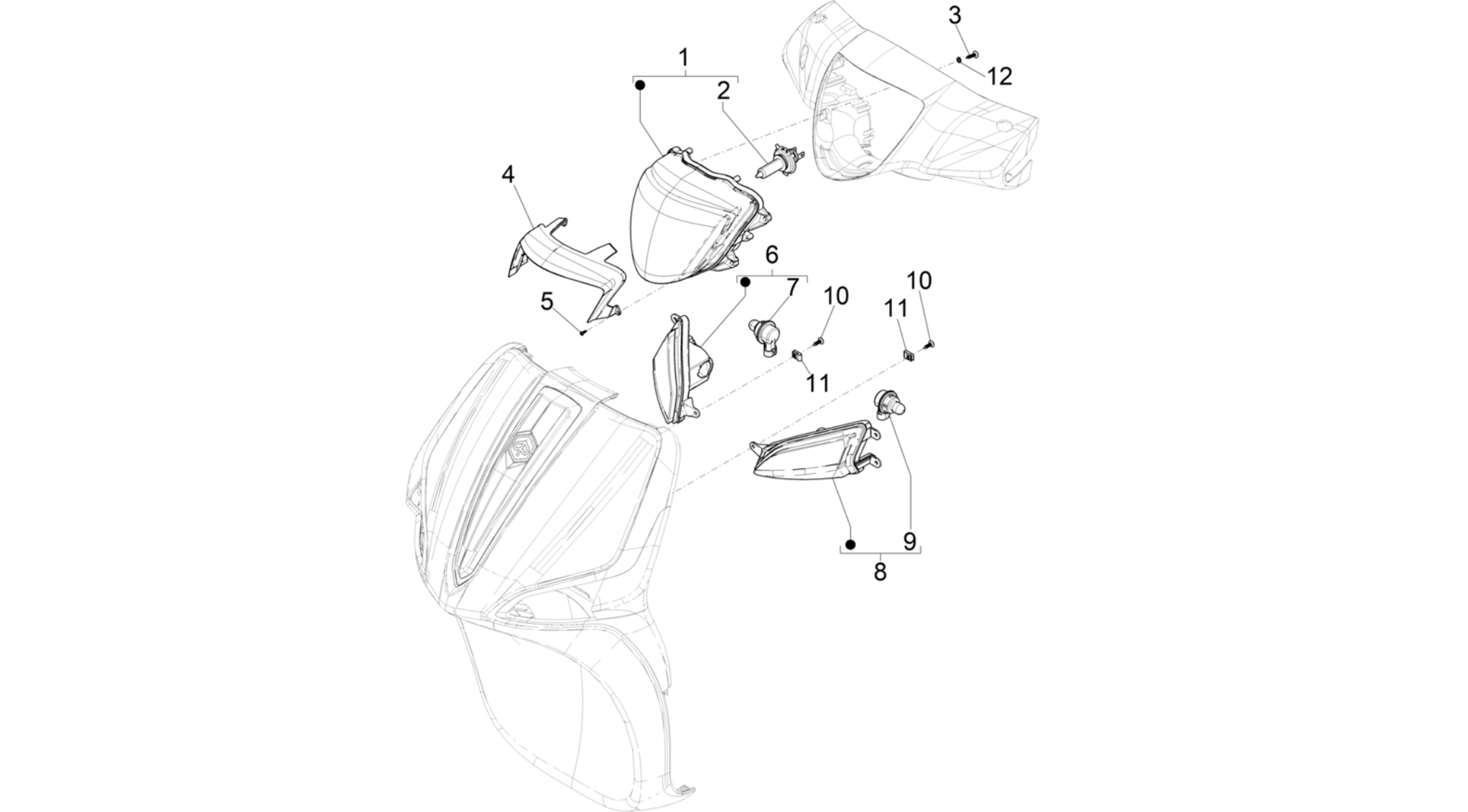 Front headlamps - Turn signal lamps