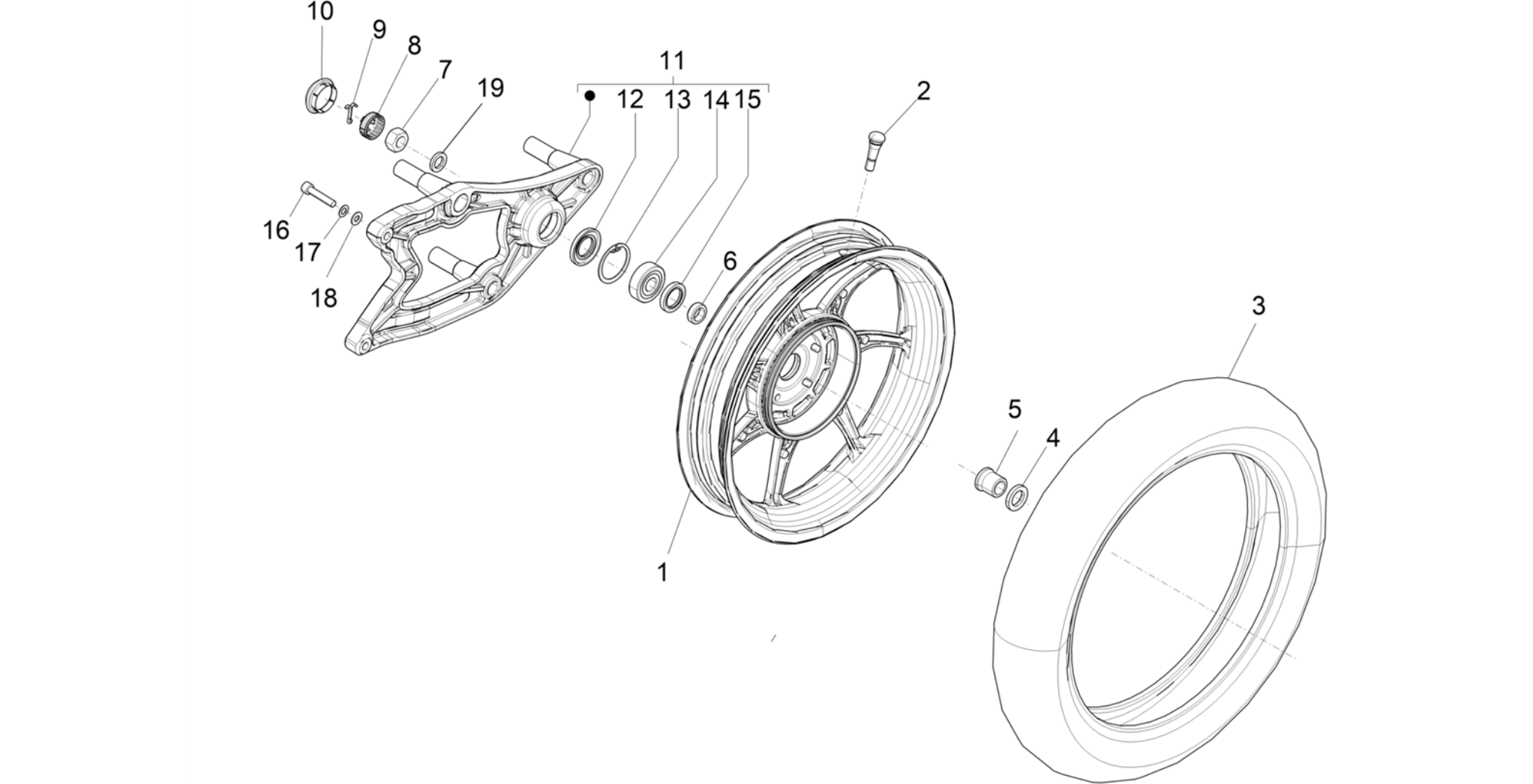 Rear wheel
