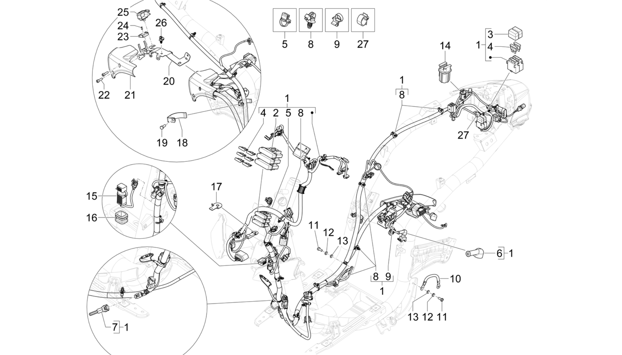 Main cable harness