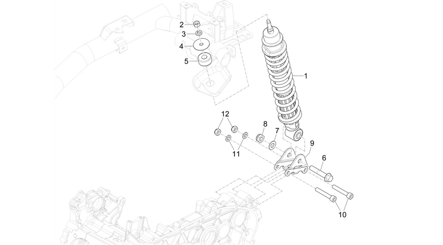 Rear suspension - Shock absorber/s