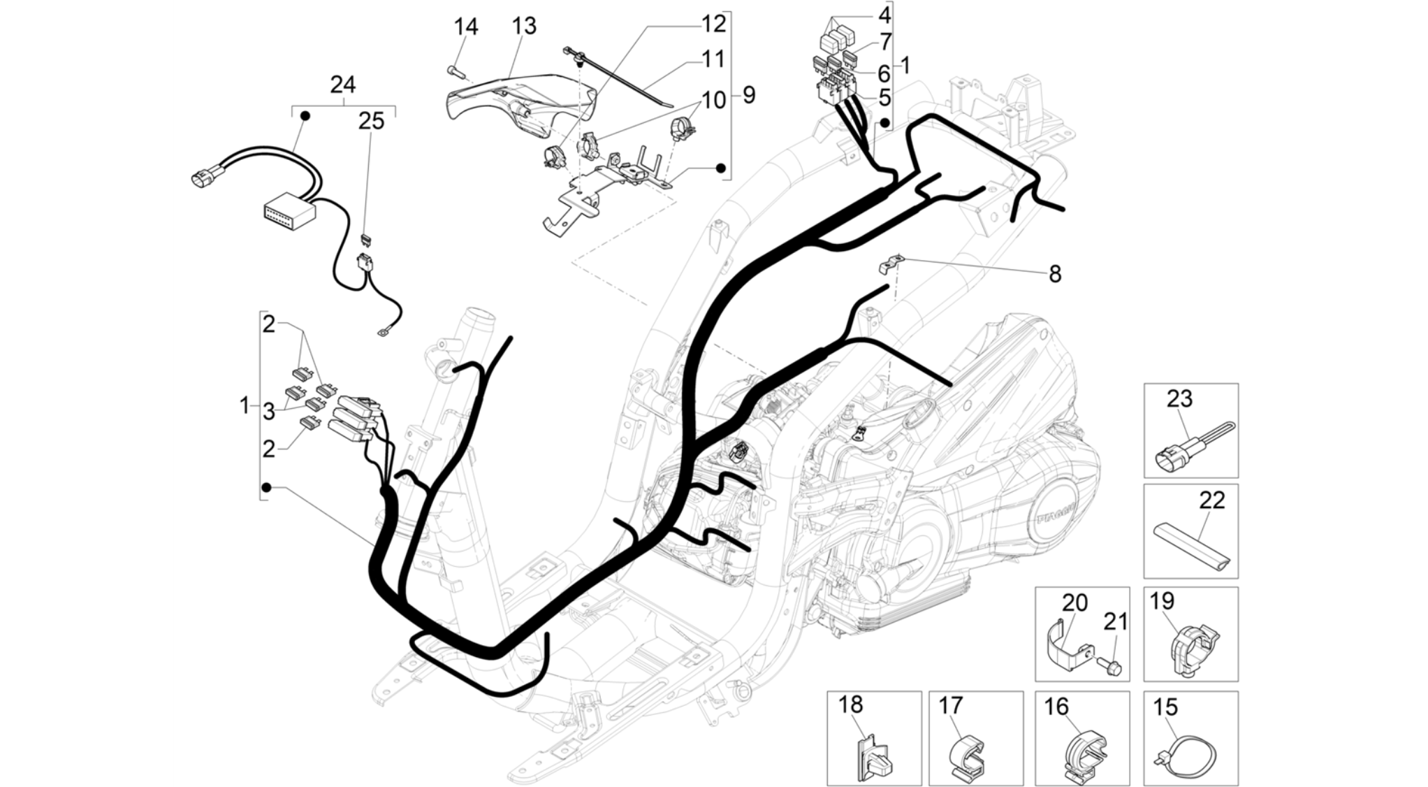 Main cable harness