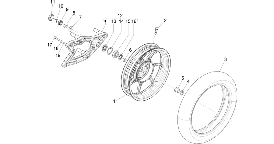 Rear wheel