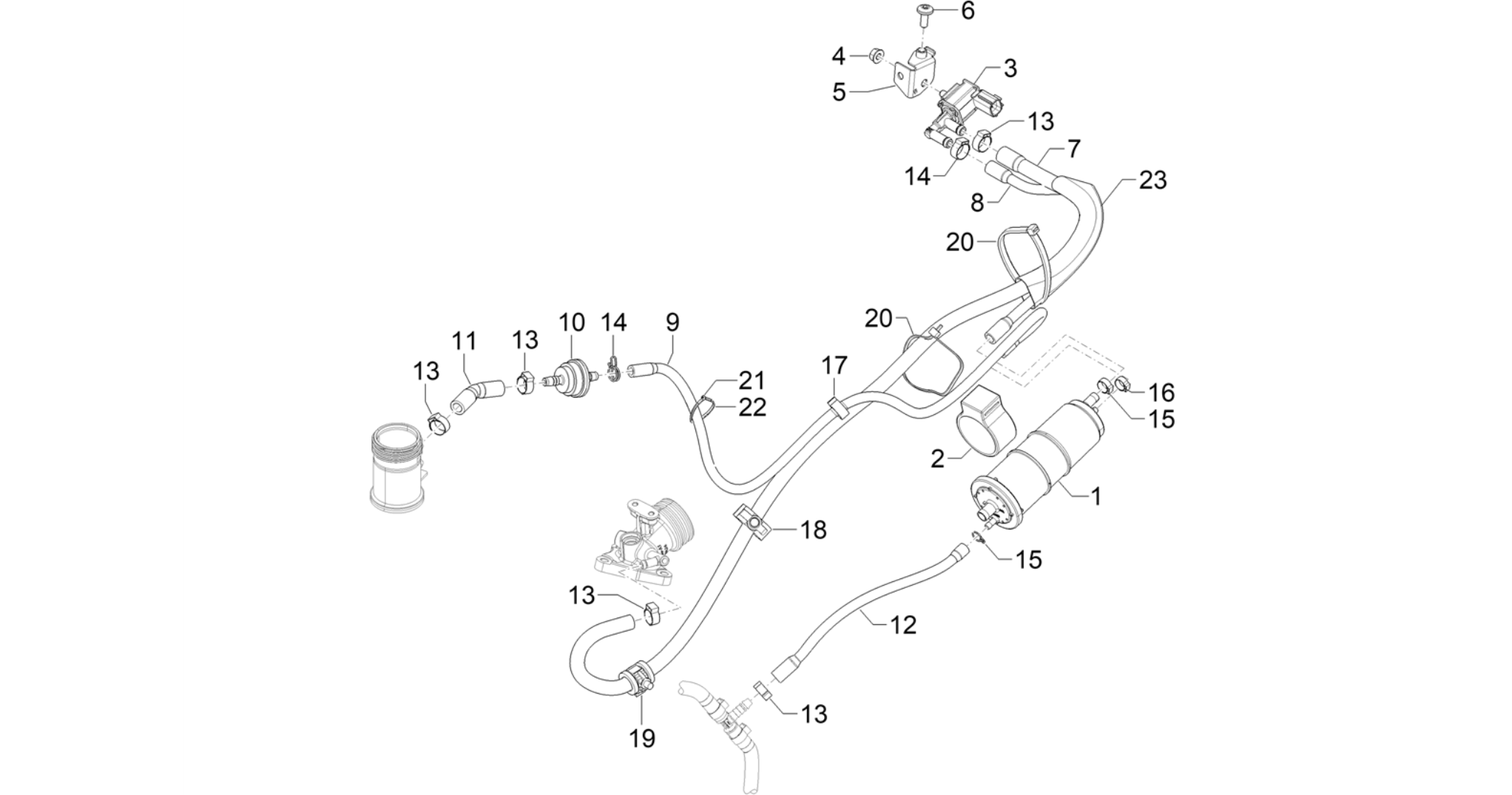 Anti-percolation system