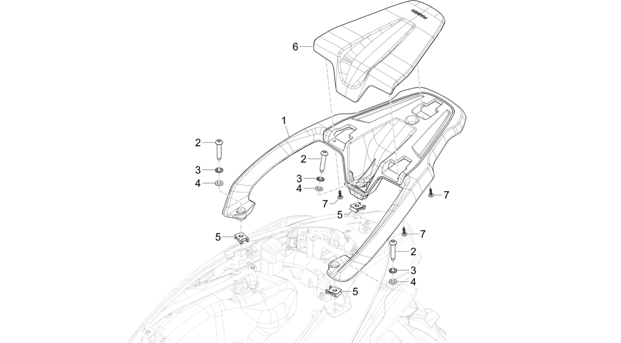 Rear luggage rack