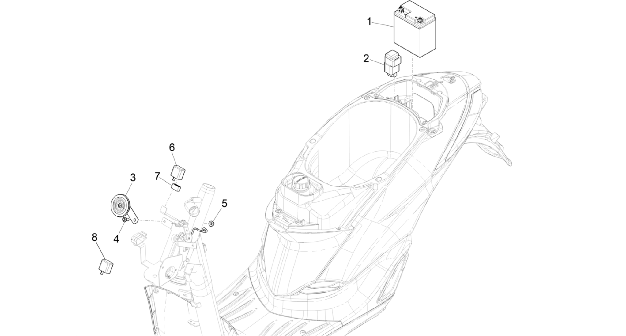 Remote control switches - Battery - Horn