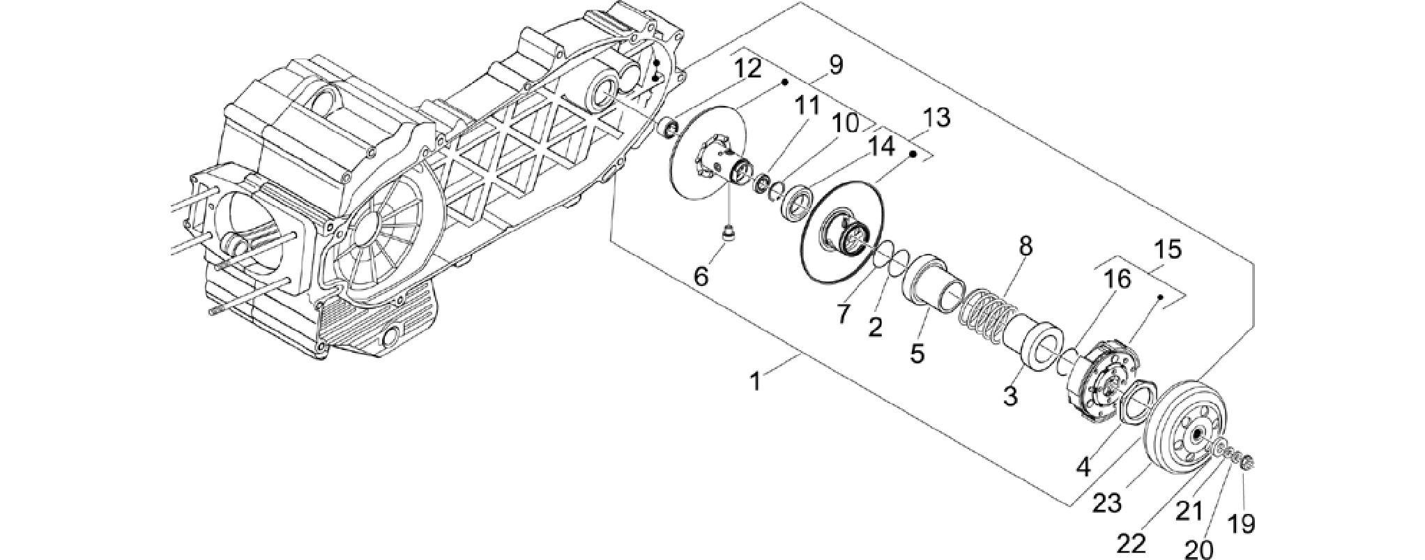 Driven pulley