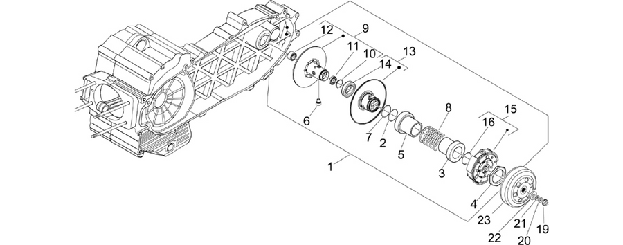 Driven pulley