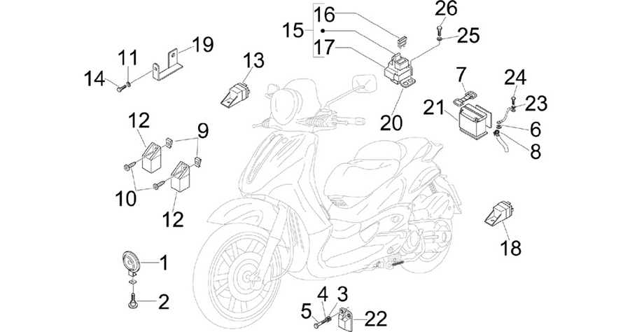 Remote control switches - Battery - Horn