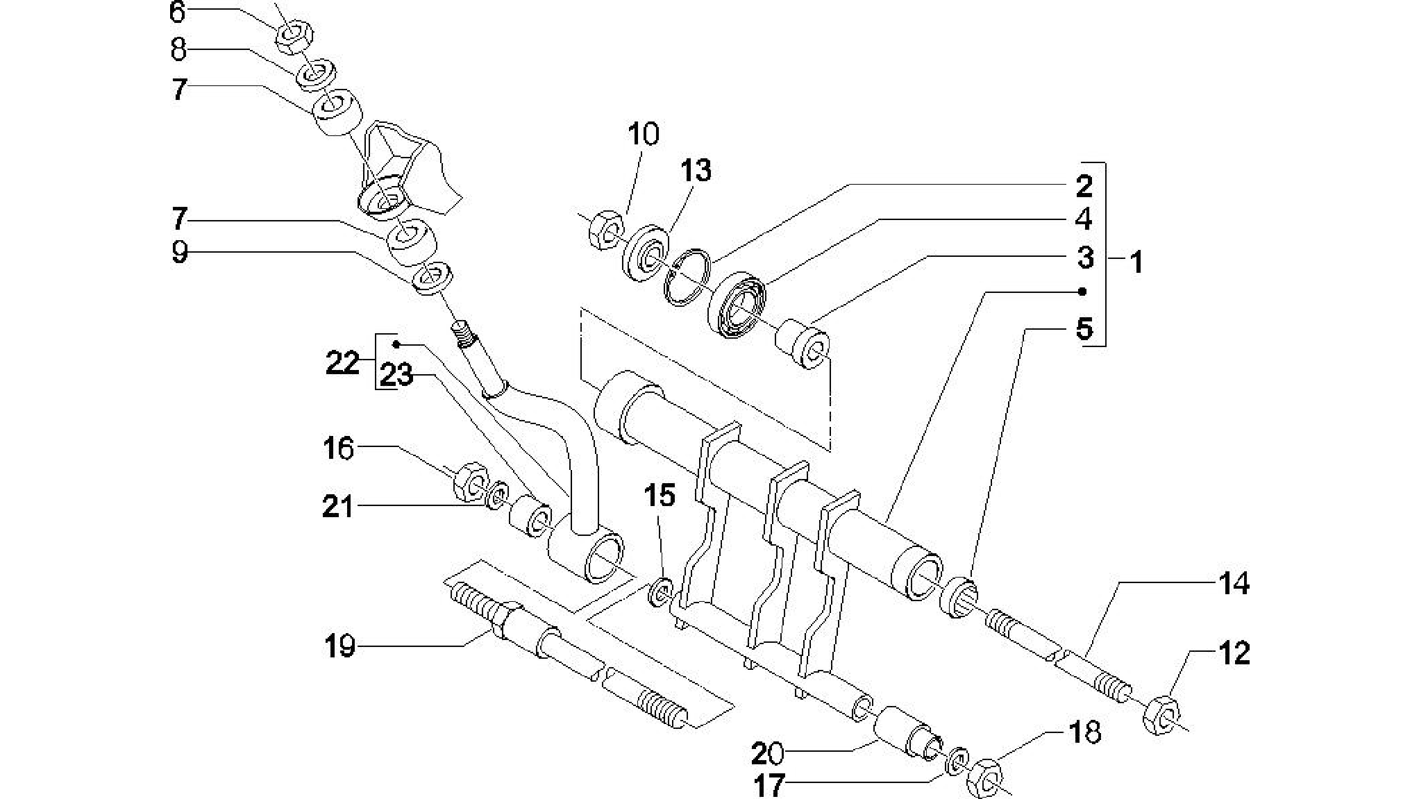 Swinging arm