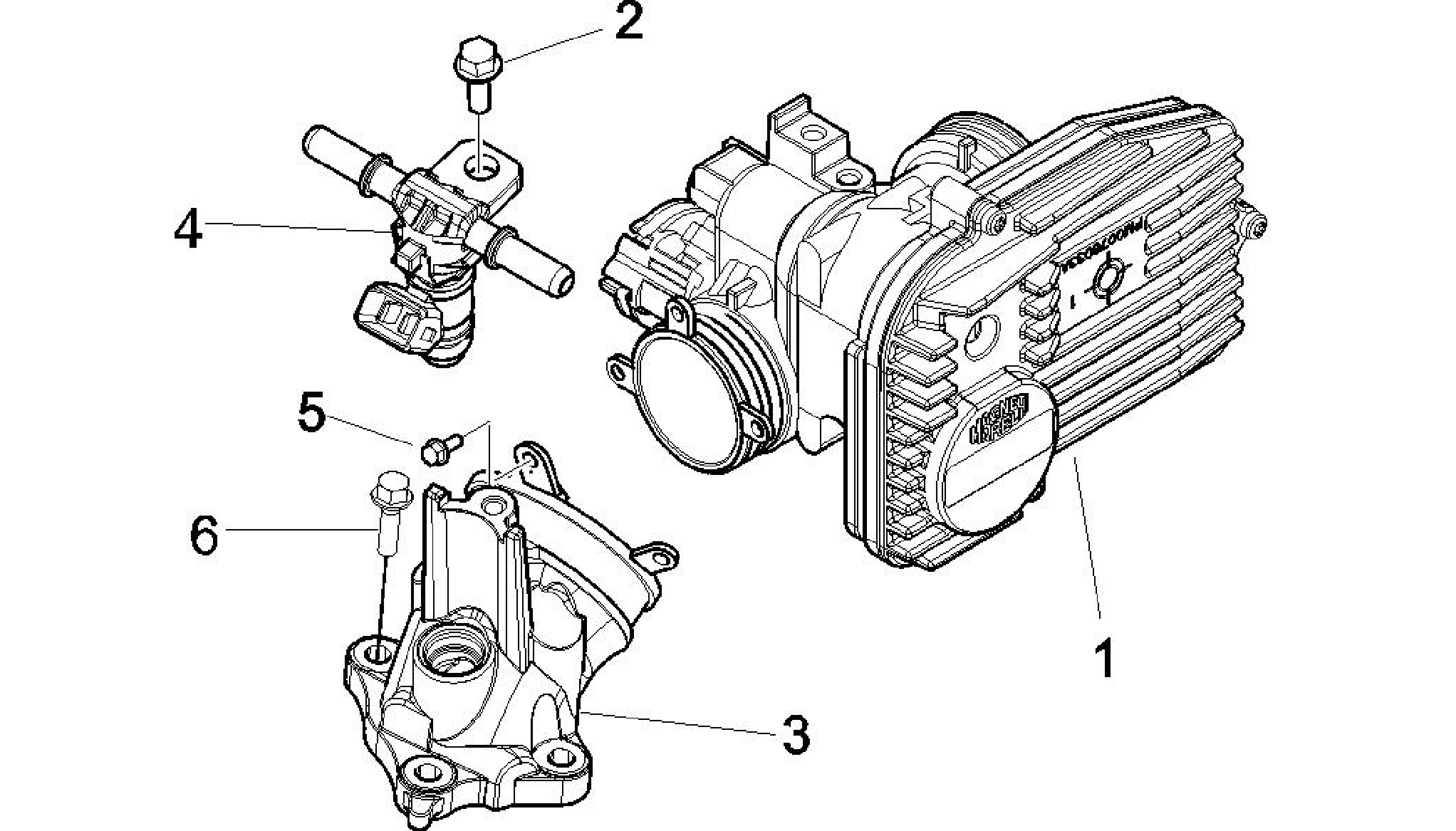 Throttle body - Injector - Induction joint