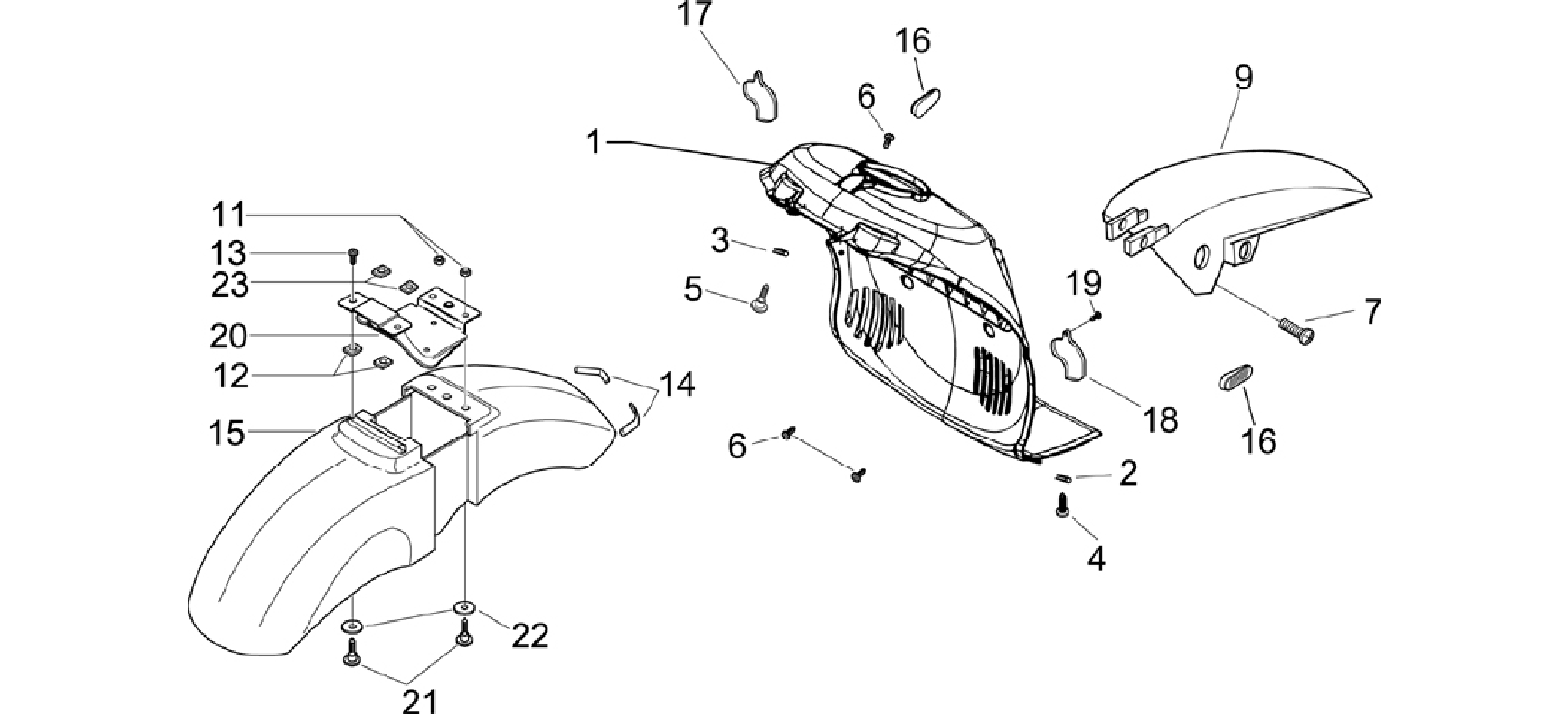 Wheel huosing - Mudguard