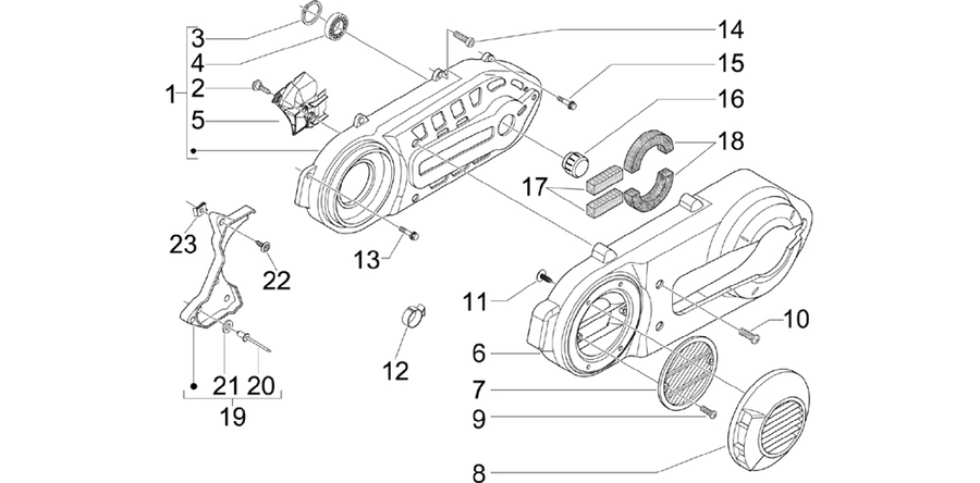 Crankcase cover - Crankcase cooling