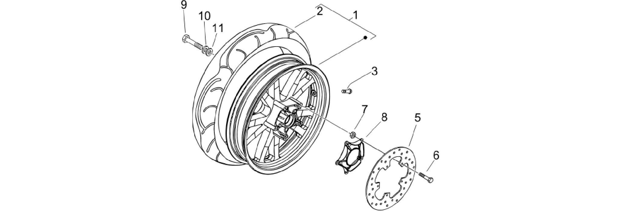Rear wheel