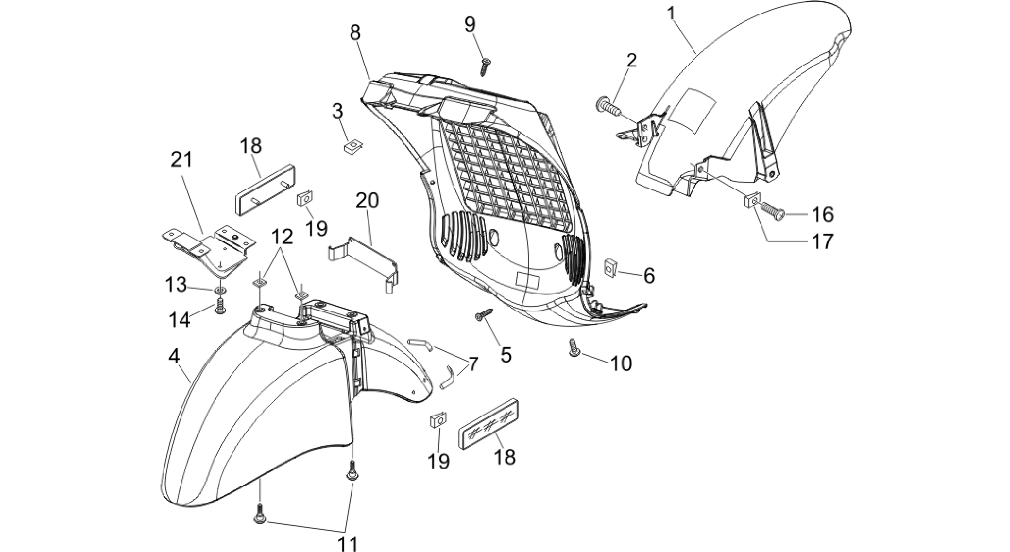 Wheel huosing - Mudguard