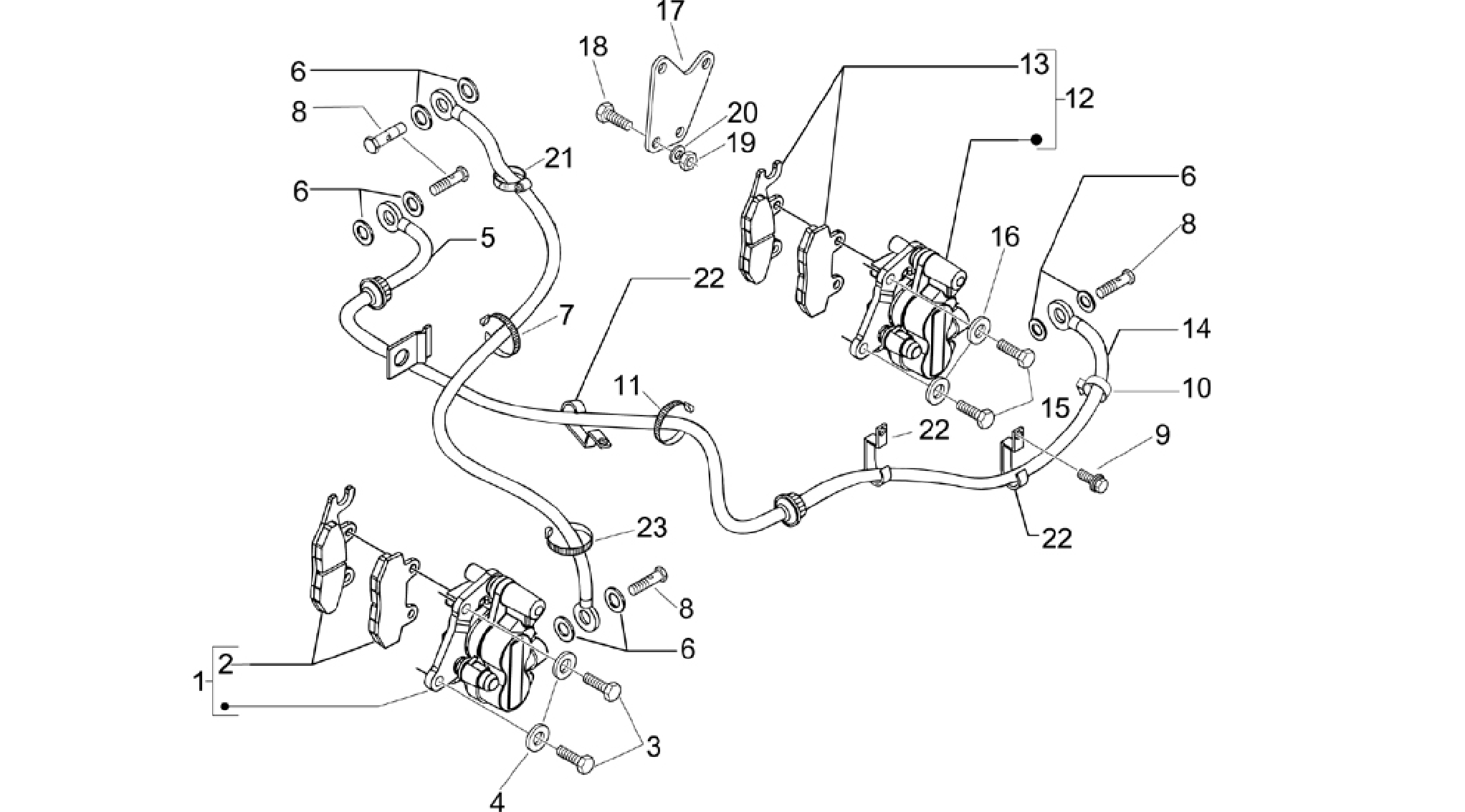 Brakes pipes - Calipers