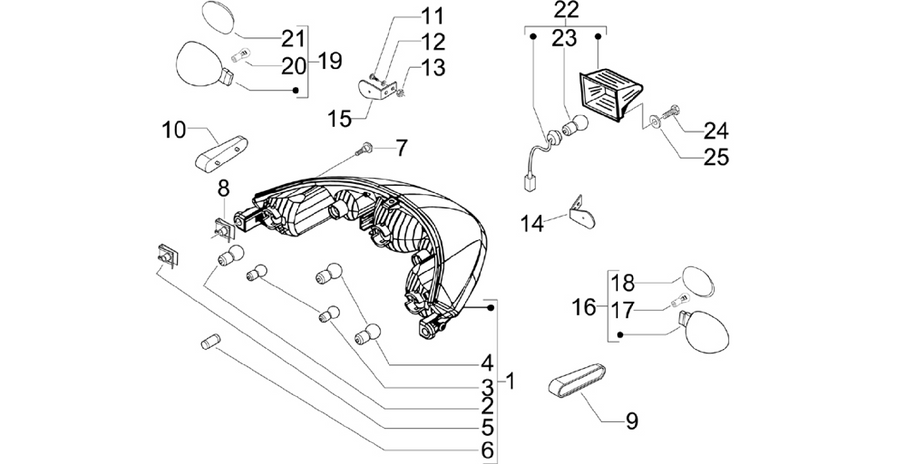 Rear headlamps - Turn signal lamps