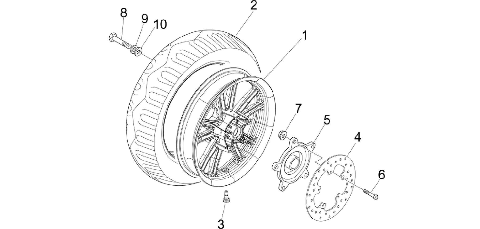 Rear wheel