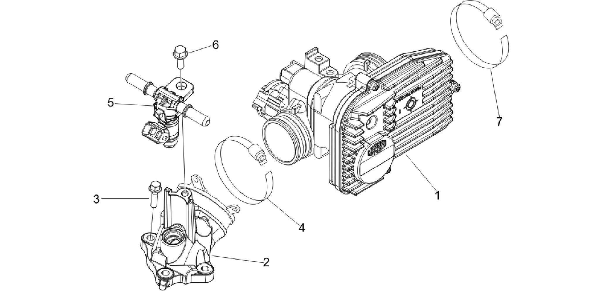 Throttle body - Injector - Induction joint