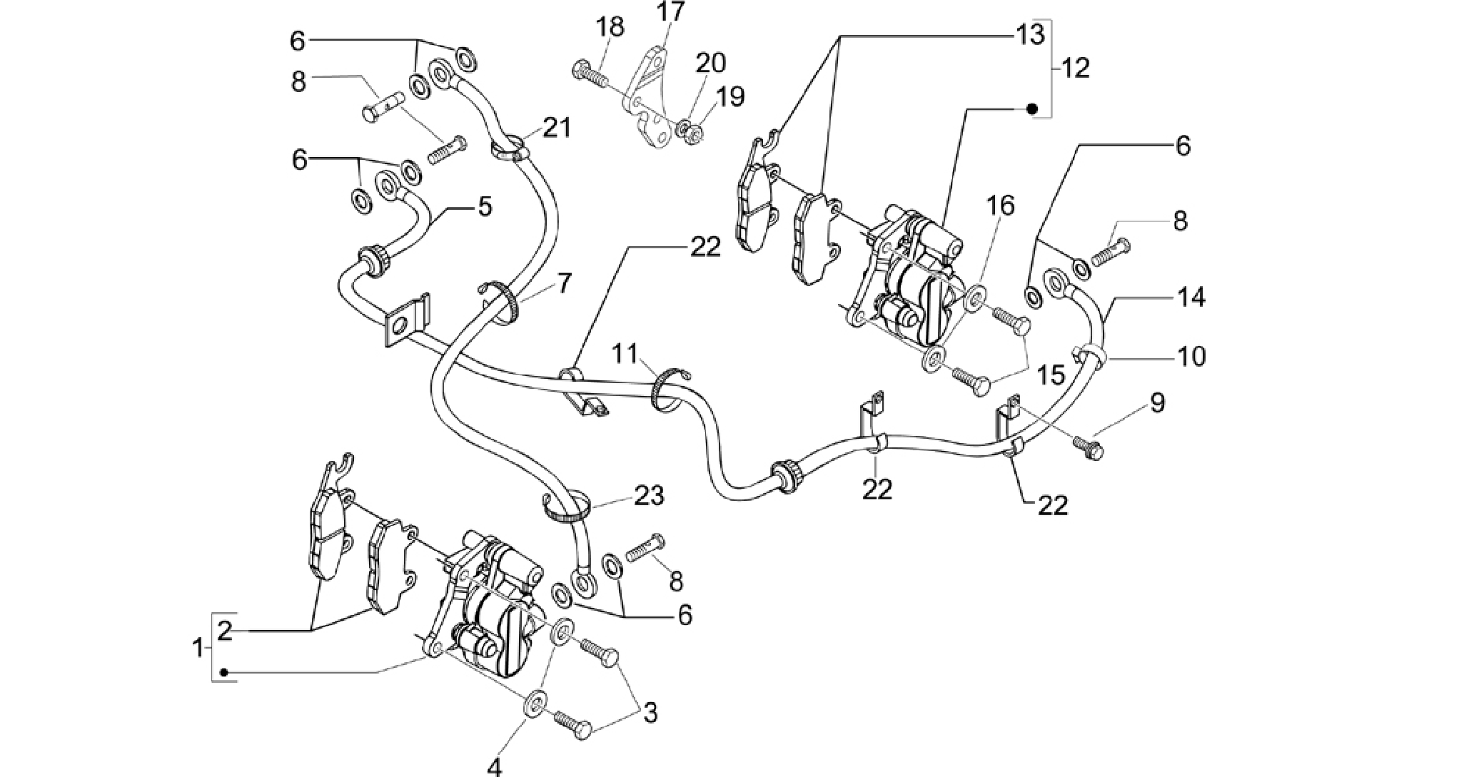 Brakes pipes - Calipers