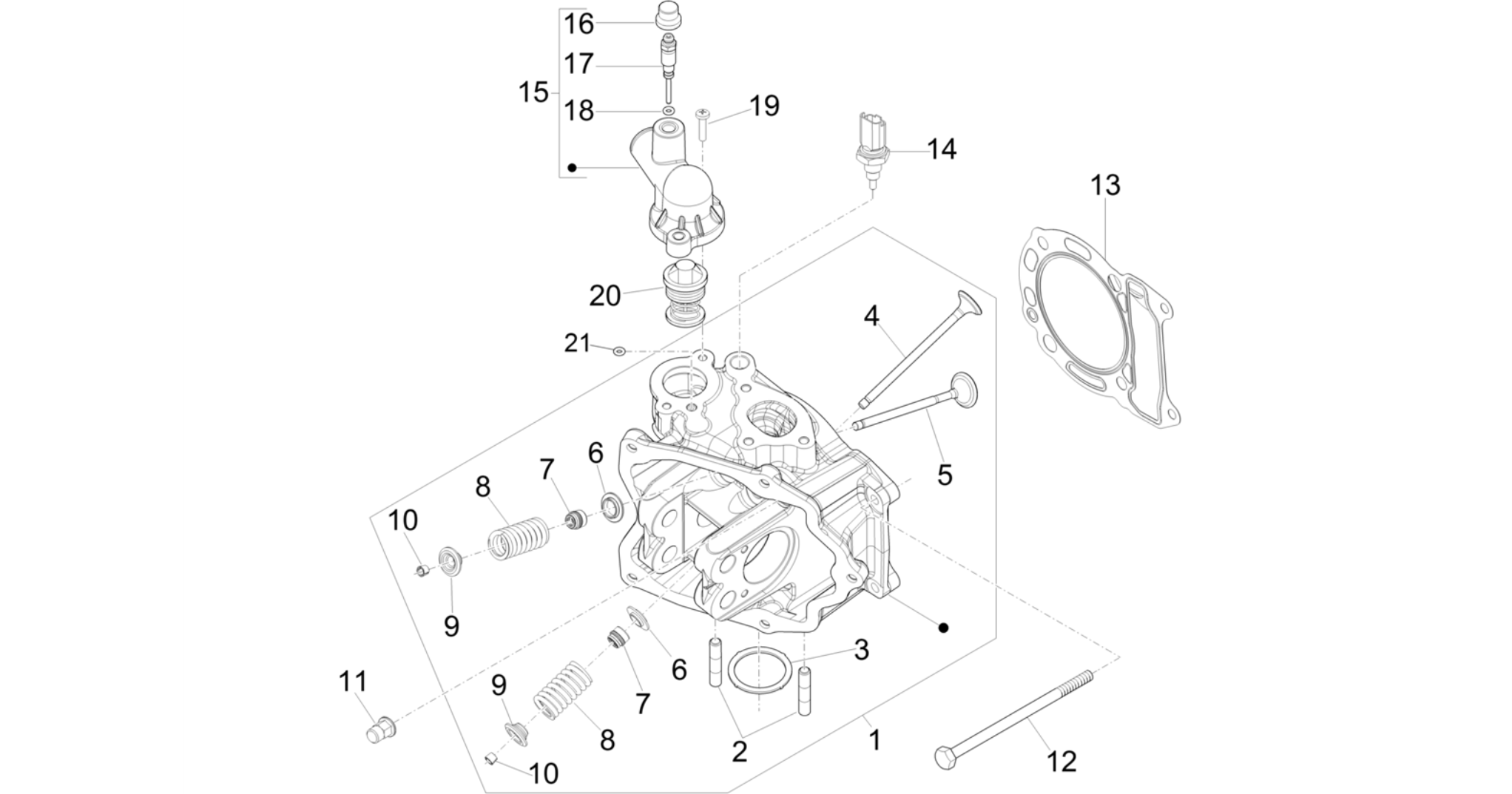 Cylinder head unit - Valve