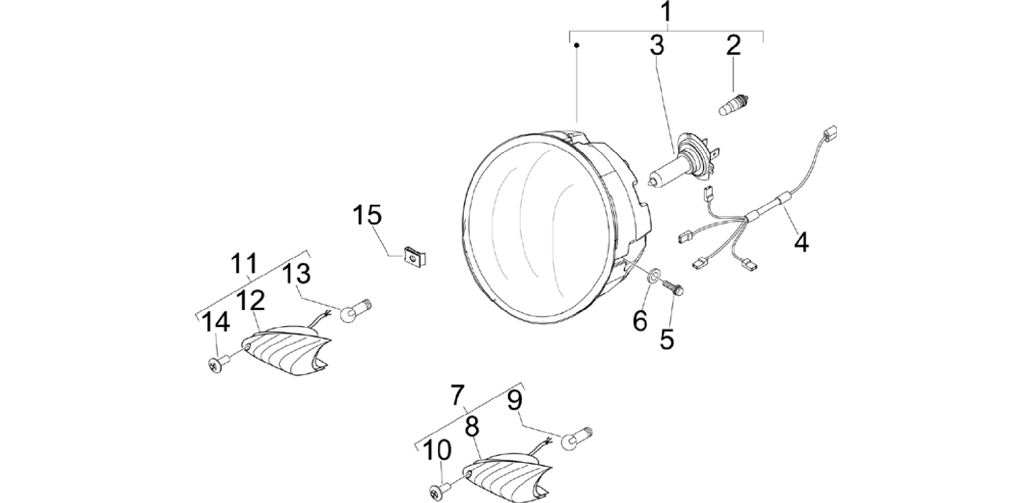 Front headlamps - Turn signal lamps
