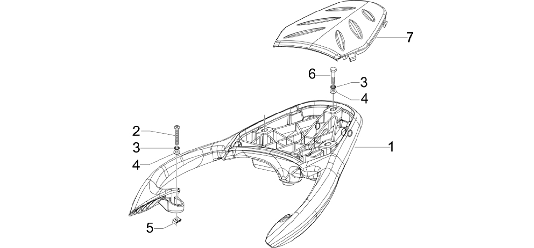 Rear luggage rack