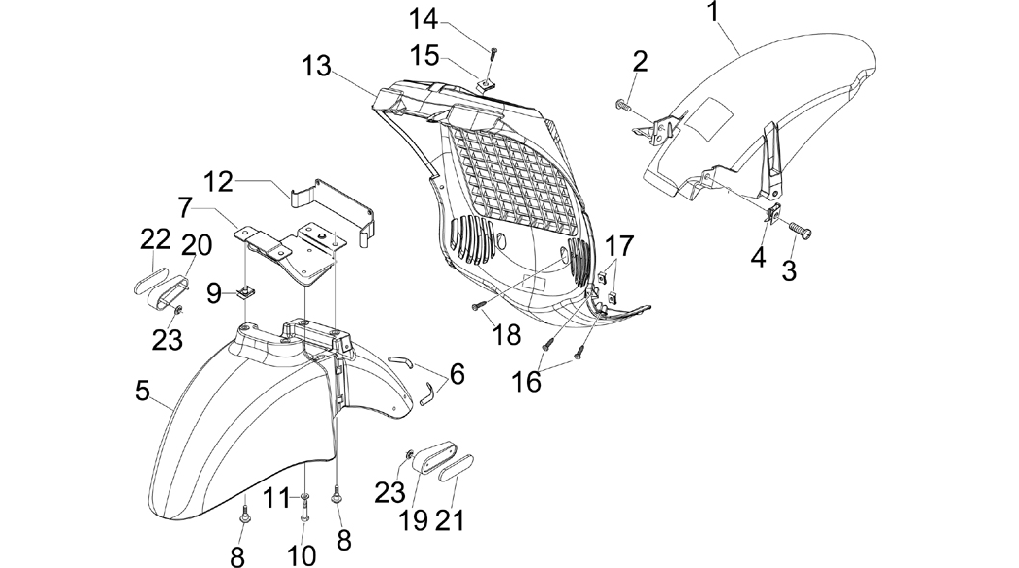 Wheel huosing - Mudguard