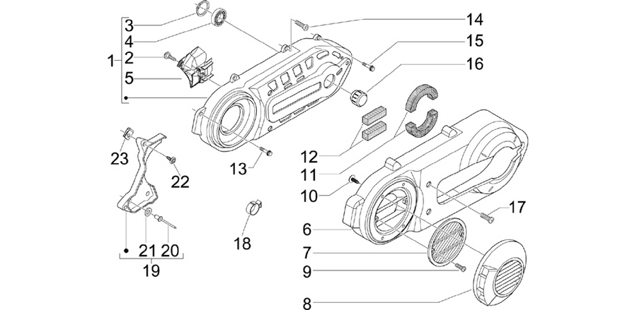 Crankcase cover - Crankcase cooling