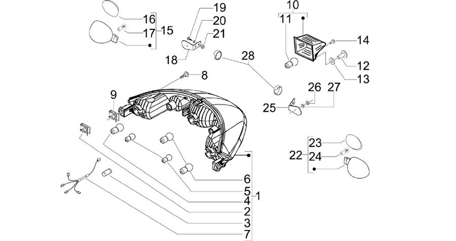 Rear headlamps - Turn signal lamps
