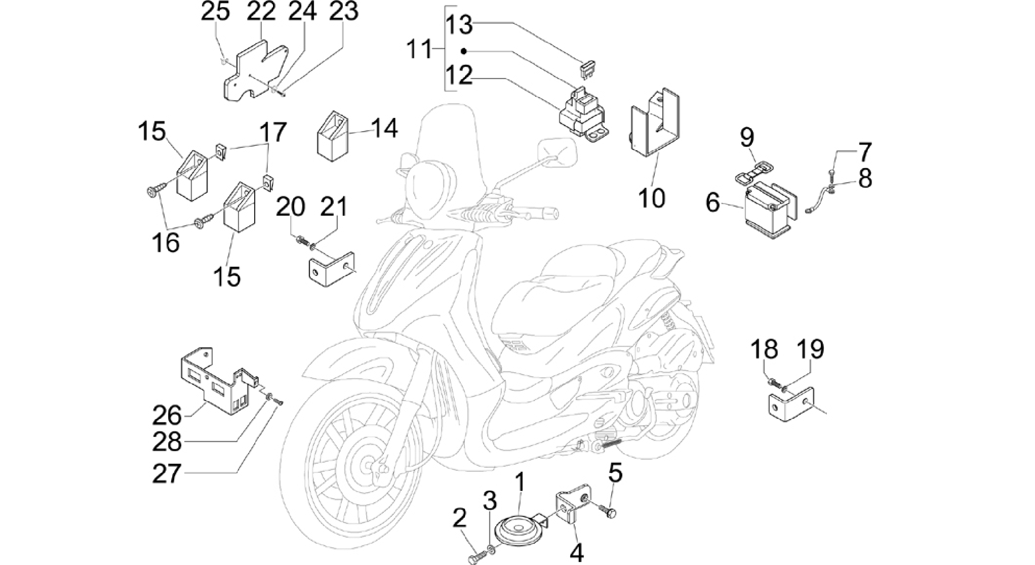 Remote control switches - Battery - Horn