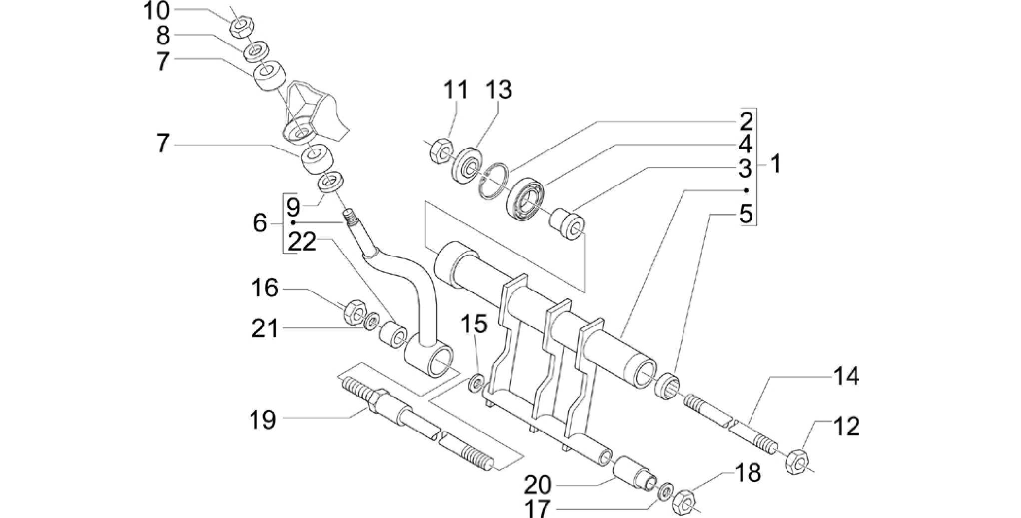 Swinging arm
