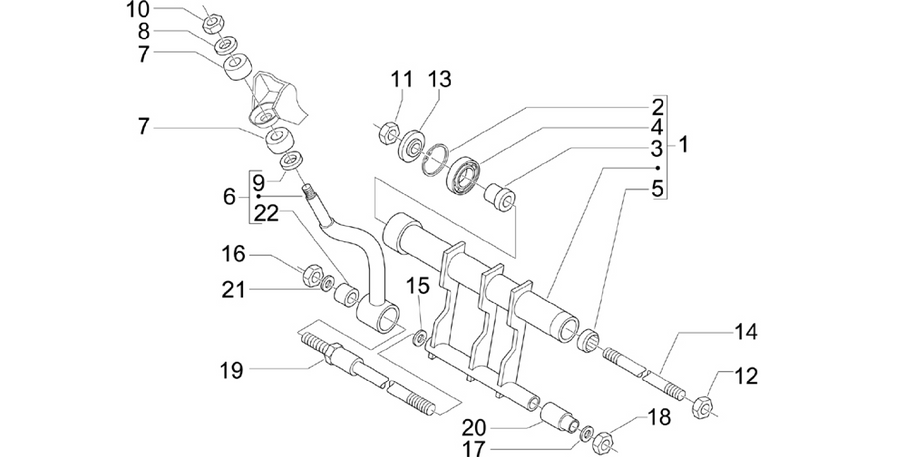 Swinging arm