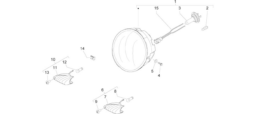 Front headlamps - Turn signal lamps